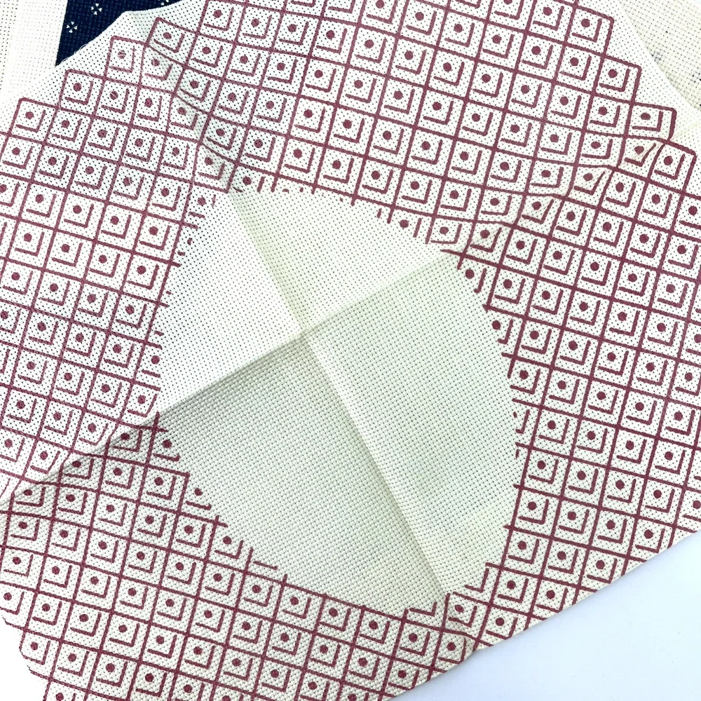 Vintage Counted Cross Stitch Background Fabric Only